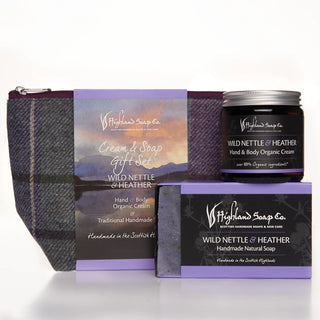 Wild Nettle & Heather Hand & Body Cream with Soap Gift Bag