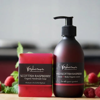 Wild Scottish Raspberry Organic Handmade Soap 150g